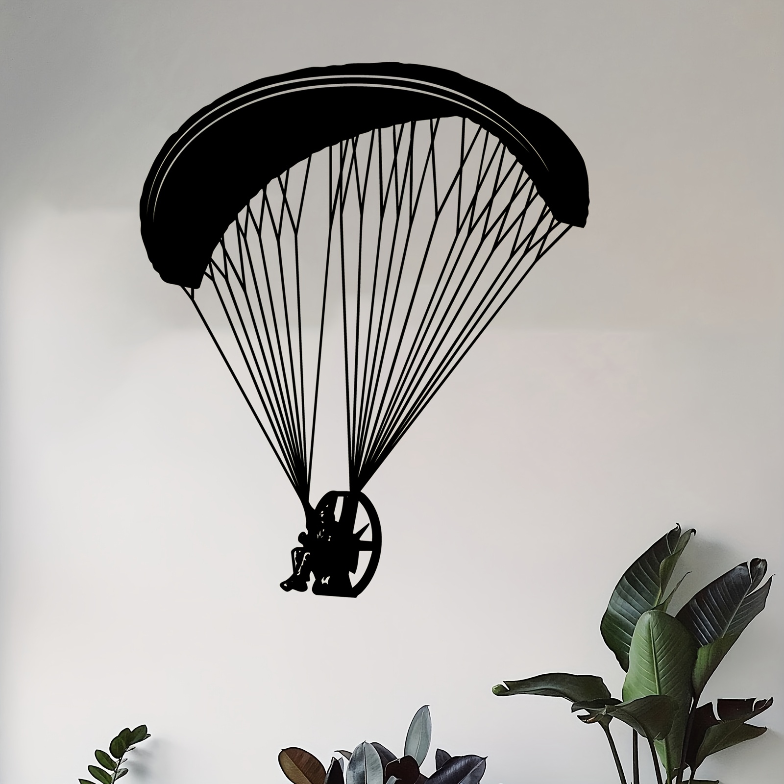 Outdoor Adventure Brands - لوحة جدارية معدنية بتصميم رائد هوائي